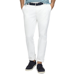 Milano Fit Garment-Dyed Chinos - Bright White